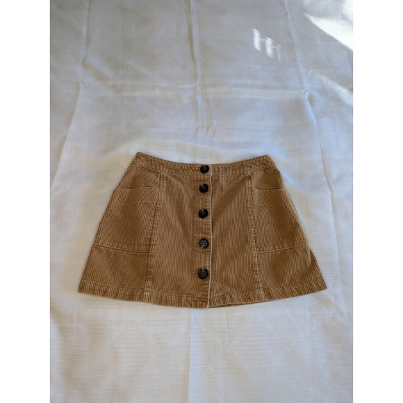 Dresses & Skirts - Chole‎ & Katie Corduroy Button Down Mini Tan Skirt